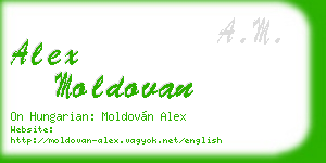 alex moldovan business card
