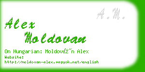 alex moldovan business card